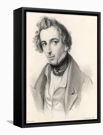 Felix Mendelssohn as a Young Man-null-Framed Premier Image Canvas