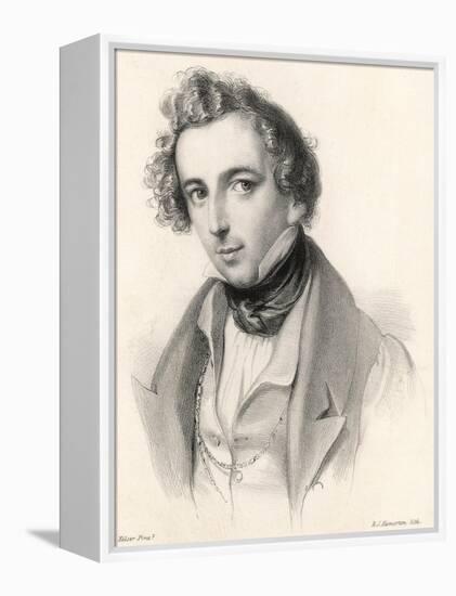 Felix Mendelssohn as a Young Man-null-Framed Premier Image Canvas