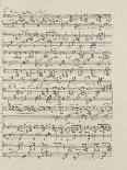 Autograph Manuscript D of 'Im Fruhling', Opus 9 No 4, Dated 6/12/1845, 2 Pages, 55 Bars-Félix Mendelssohn-Bartholdy-Mounted Giclee Print