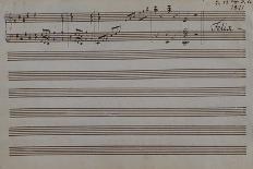 Autograph Manuscript D of 'Im Fruhling', Opus 9 No 4, Dated 6/12/1845, 2 Pages, 55 Bars-Félix Mendelssohn-Bartholdy-Laminated Giclee Print