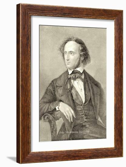 Felix Mendelssohn Bartholdy-null-Framed Art Print