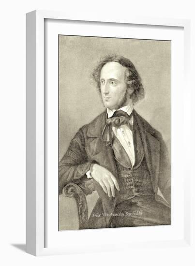 Felix Mendelssohn Bartholdy-null-Framed Art Print