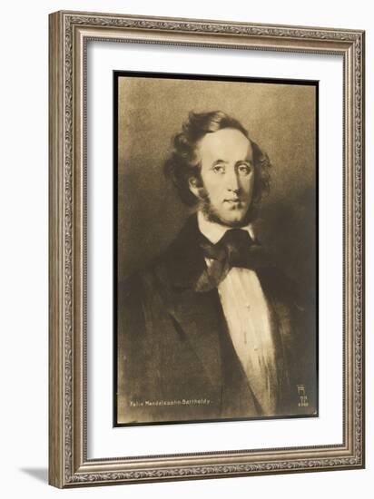 Felix Mendelssohn the German Composer-null-Framed Premium Giclee Print