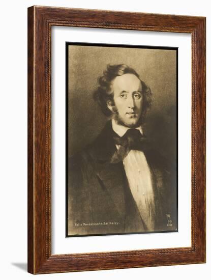 Felix Mendelssohn the German Composer-null-Framed Premium Giclee Print