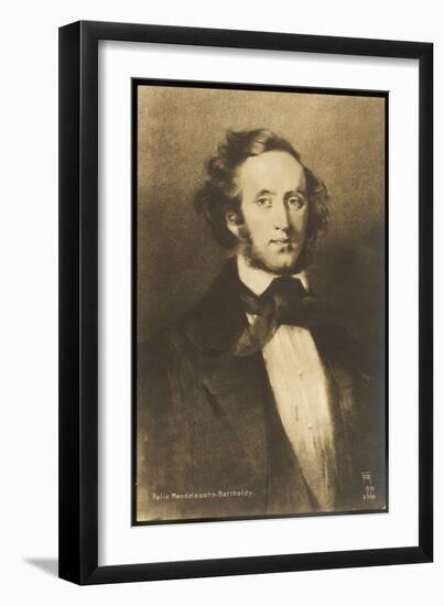 Felix Mendelssohn the German Composer-null-Framed Premium Giclee Print