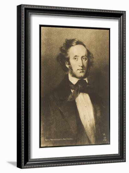 Felix Mendelssohn the German Composer-null-Framed Premium Giclee Print