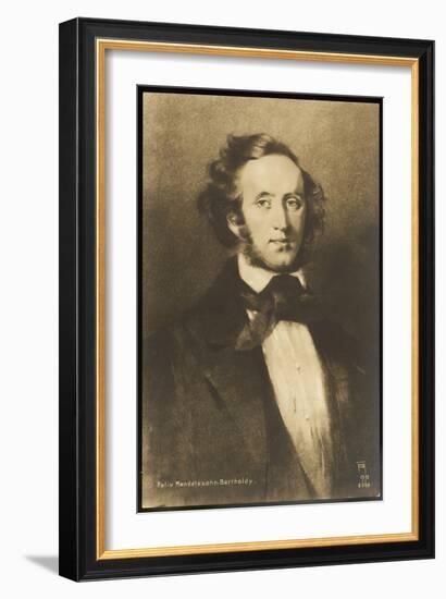 Felix Mendelssohn the German Composer-null-Framed Premium Giclee Print