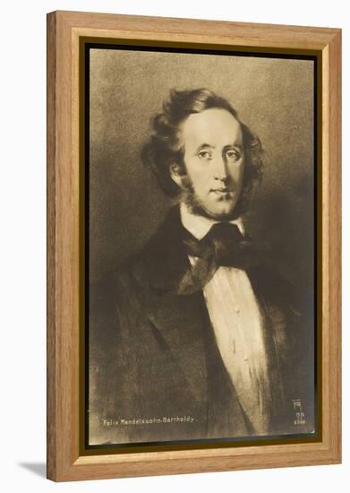 Felix Mendelssohn the German Composer-null-Framed Stretched Canvas