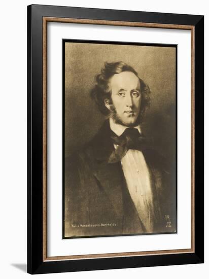 Felix Mendelssohn the German Composer-null-Framed Art Print