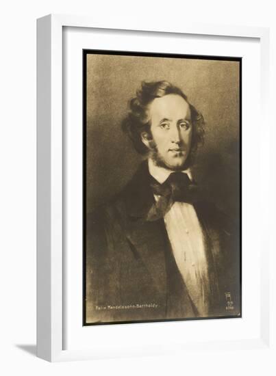 Felix Mendelssohn the German Composer-null-Framed Art Print