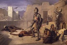 Chobala Massacre During Spanish Conquest-Felix Parra-Giclee Print