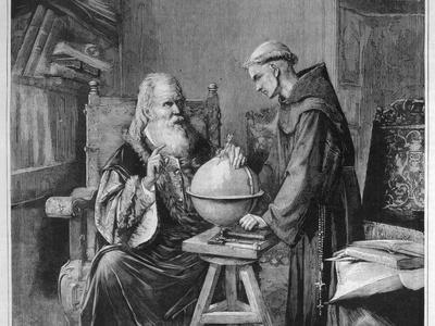Galileo Galilei Demonstrates His Astronomical Theories to a Monk
