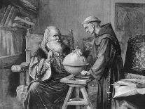 Galileo Galilei Demonstrates His Astronomical Theories to a Monk-Felix Parra-Framed Premier Image Canvas