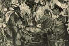 In the Back of a Zeppelin While Returning after a Succesful Attack on England-Felix Schwormstadt-Giclee Print