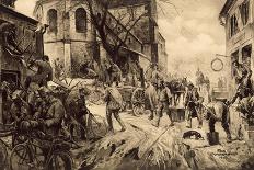 German Troops with Spoils of War and Prisoners and Captured Cattle-Felix Schwormstadt-Giclee Print