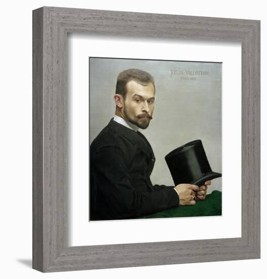 Felix Vallotton Holding his Hat-Félix Vallotton-Framed Giclee Print