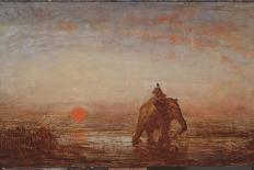 La Camargue, coucher de soleil-Félix Ziem-Giclee Print