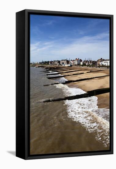Felixstowe Beach from the Pier, Felixstowe, Suffolk, England, United Kingdom, Europe-Mark Sunderland-Framed Premier Image Canvas