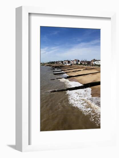 Felixstowe Beach from the Pier, Felixstowe, Suffolk, England, United Kingdom, Europe-Mark Sunderland-Framed Photographic Print