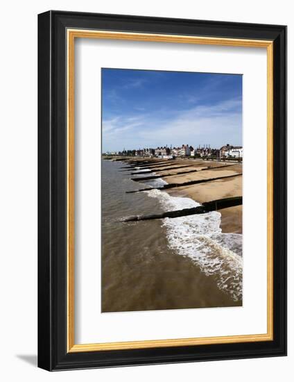 Felixstowe Beach from the Pier, Felixstowe, Suffolk, England, United Kingdom, Europe-Mark Sunderland-Framed Photographic Print