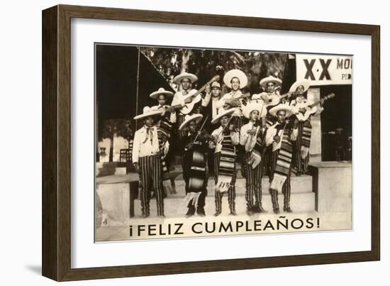 Feliz Cumpleanos, Mariachi-null-Framed Premium Giclee Print