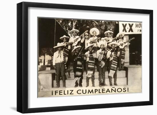 Feliz Cumpleanos, Mariachi-null-Framed Premium Giclee Print