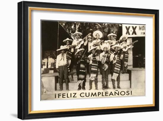 Feliz Cumpleanos, Mariachi-null-Framed Premium Giclee Print