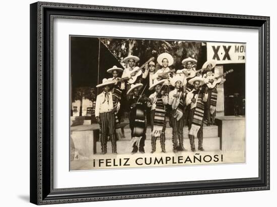 Feliz Cumpleanos, Mariachi-null-Framed Art Print