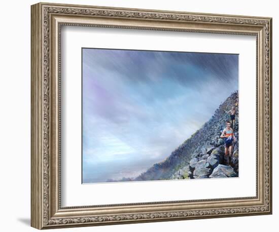 Fell Race- Toms off !, 2018-Vincent Alexander Booth-Framed Photographic Print