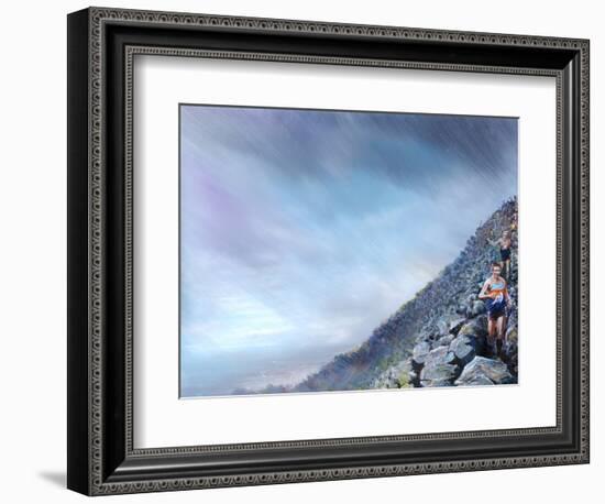 Fell Race- Toms off !, 2018-Vincent Alexander Booth-Framed Photographic Print