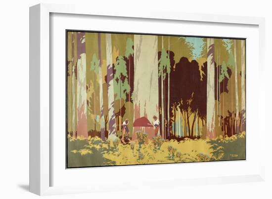 Felling a Karri Tree, Western Australia-Archibald Bertram Webb-Framed Giclee Print