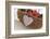 Felt Heart at a Wicker Basket-Andrea Haase-Framed Photographic Print