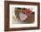 Felt Heart at a Wicker Basket-Andrea Haase-Framed Photographic Print