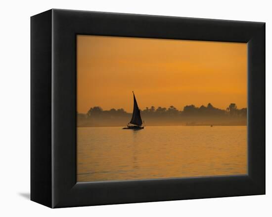 Felucca on River Nile, Luxor, Egypt-Jon Arnold-Framed Premier Image Canvas