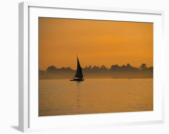 Felucca on River Nile, Luxor, Egypt-Jon Arnold-Framed Photographic Print