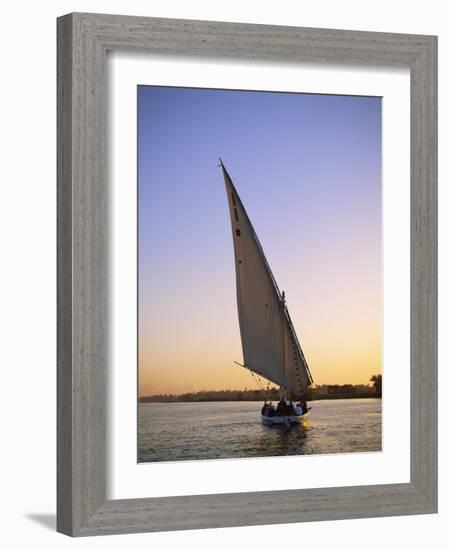 Felucca on the Nile, Luxor, Egypt-Steve Vidler-Framed Photographic Print