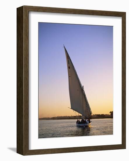 Felucca on the Nile, Luxor, Egypt-Steve Vidler-Framed Photographic Print