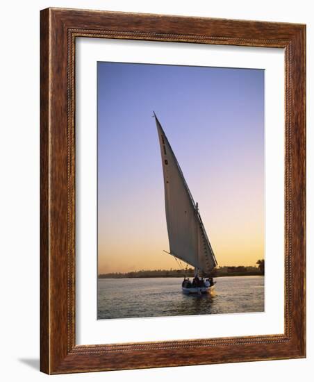 Felucca on the Nile, Luxor, Egypt-Steve Vidler-Framed Photographic Print