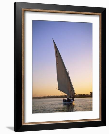 Felucca on the Nile, Luxor, Egypt-Steve Vidler-Framed Photographic Print