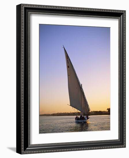 Felucca on the Nile, Luxor, Egypt-Steve Vidler-Framed Photographic Print