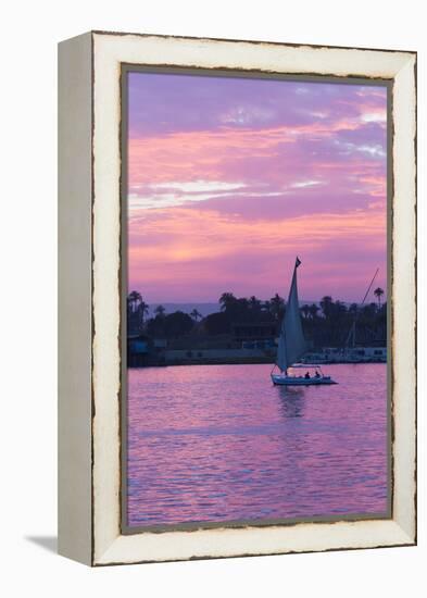 Felucca on the Nile River, Luxor, Egypt, North Africa, Africa-Richard Maschmeyer-Framed Premier Image Canvas