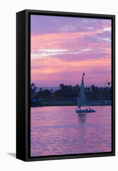 Felucca on the Nile River, Luxor, Egypt, North Africa, Africa-Richard Maschmeyer-Framed Premier Image Canvas