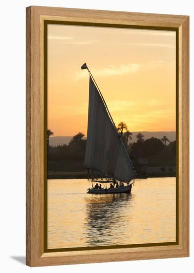 Felucca on the Nile River, Luxor, Egypt, North Africa, Africa-Richard Maschmeyer-Framed Premier Image Canvas