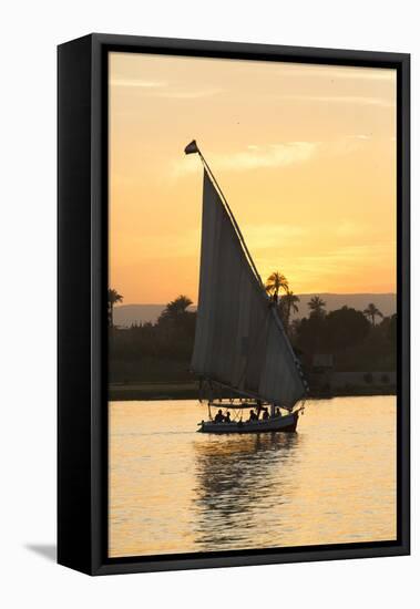 Felucca on the Nile River, Luxor, Egypt, North Africa, Africa-Richard Maschmeyer-Framed Premier Image Canvas