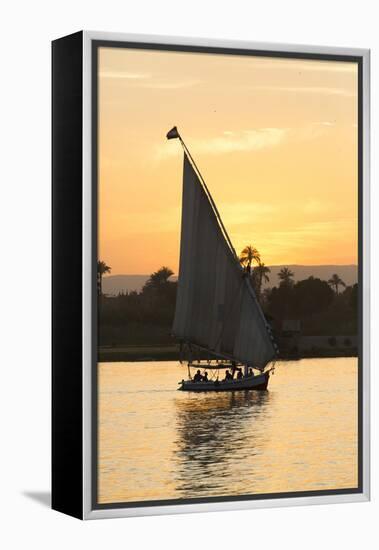 Felucca on the Nile River, Luxor, Egypt, North Africa, Africa-Richard Maschmeyer-Framed Premier Image Canvas