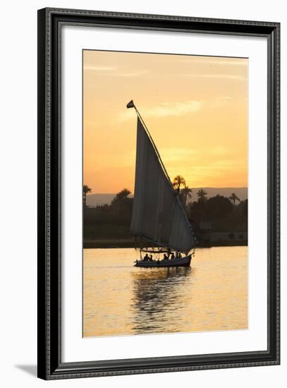 Felucca on the Nile River, Luxor, Egypt, North Africa, Africa-Richard Maschmeyer-Framed Photographic Print