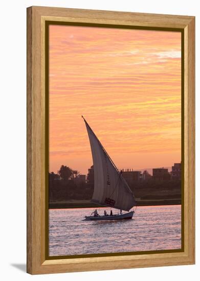 Felucca on the Nile River, Luxor, Egypt, North Africa, Africa-Richard Maschmeyer-Framed Premier Image Canvas