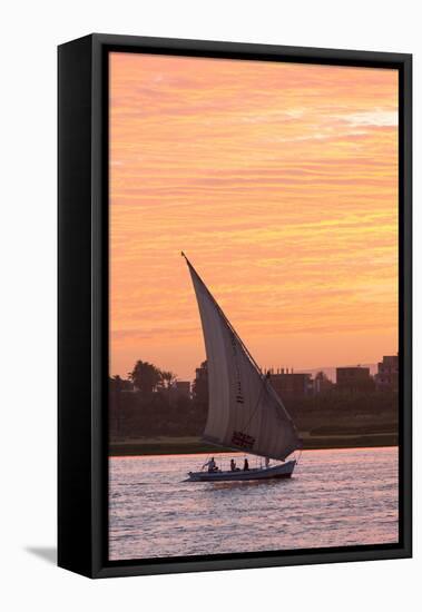 Felucca on the Nile River, Luxor, Egypt, North Africa, Africa-Richard Maschmeyer-Framed Premier Image Canvas