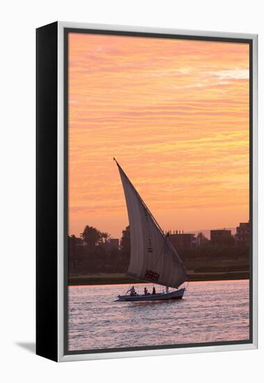 Felucca on the Nile River, Luxor, Egypt, North Africa, Africa-Richard Maschmeyer-Framed Premier Image Canvas