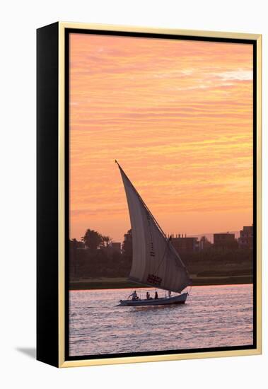 Felucca on the Nile River, Luxor, Egypt, North Africa, Africa-Richard Maschmeyer-Framed Premier Image Canvas